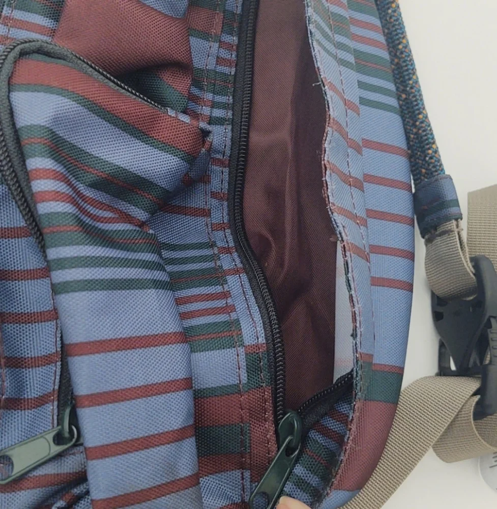 KAVU Sling Backpack Gorpcore Travel Errands Blue Colorblock